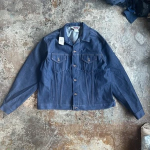Giacca denim Big Mac vintage anni 80 made in USA uomo taglia XXL Raw Type 3 Trucker nuova con etichette - Foto 1 di 7