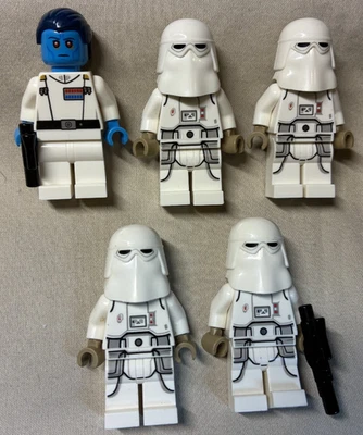 Autêntica minifigura LEGO 5 bonecos Star Wars Almirante Thrawn com soldados - Imagem 1 de 2
