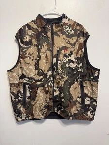 Killik Sportsman’s Warehouse  Brown Camo Soft Shell Full Zip Hunting Vest 3x - Picture 1 of 8