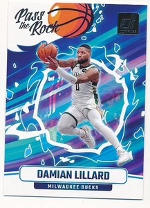 Damian Lillard 2024-25 Donruss Pass The Rock #1 Milwaukee Bucks Neuwertig - Bild 1 von 2
