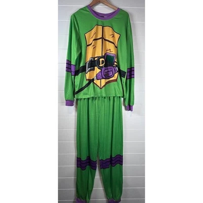 Conjunto de pijama verde Teenage Mutant Ninja Turtles Donatello Mutant Mayhem grande para hombre Foto 1 de 4