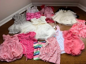 BABY GIRL Size 3-6 Months Lot Of 12 Pieces Clothing Items- Dresses Summer - Picture 1 of 5
