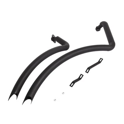 Black Exhaust Pipes System Fit 2006-2025 For Kawasaki Vulcan 900 VN900D Classic - Image 1 of 4