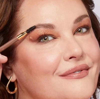 Laura Geller Bravo Brows Soft Pencil + Brush Medium Brown 0.042 oz - Image 1 of 3