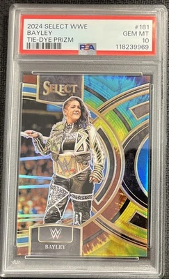 2024 Select WWE Bayley Tie Dye Prizm /25 PSA 10 - Image 1 of 2