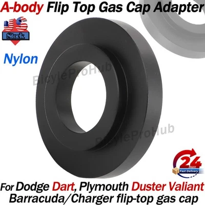 Anel adaptador tampa de gás flip top enchimento para Plymouth Barracuda Valiant Duster Abody - Imagem 1 de 4