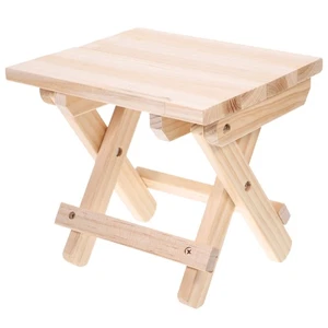 Solid Wood Stool Child Office Children's Footstool Shoe-changing - Picture 1 of 11