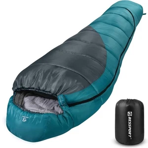 Mummy Sleeping Bag | 15-45 ℉ Extreme 3-4 Season Sleeping Bag for Adults Cold ... - Picture 1 of 9