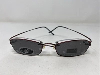 Revolution Airs RA104B RED LUSTER 48-17-150 Eyeglasses Frame w/ Clip-on PM40 - Image 1 of 4