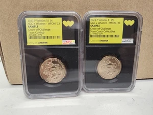 Lotto di 2 lastre NGC x Whatnot WFOM 23 BLACK CORE SAMPLE Grade Off Challenge  - Foto 1 di 8