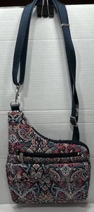 Travelon Quilted Crossbody Large Shoulder Bag Anti-Theft Summer Paisley Pattern - Picture 1 of 24