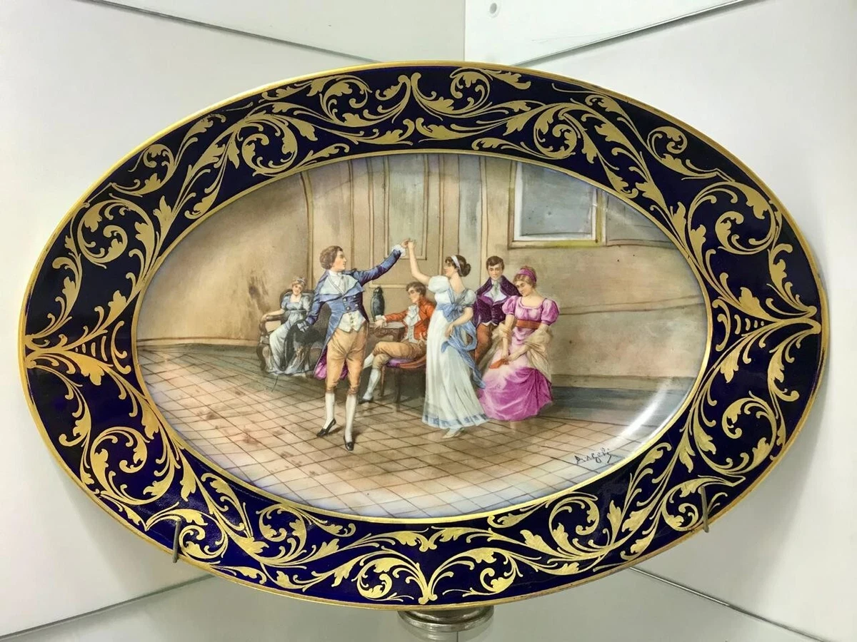 SÈVRES　セーヴル　キャビネットプレート　肖像画　アンティーク SÈVRES セーヴル キャビネットプレート 肖像画 アンティーク SÈVRES