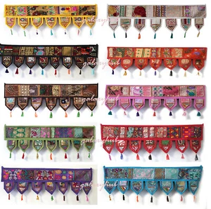 Porta patchwork fatta a mano da appendere a parete finestra Toran Valances decorative - Foto 1 di 33
