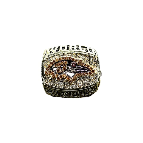 2000 Baltimore Ravens Ray Lewis Superbowl Champions REPLICA Ring NFL Size 8-13 Cover