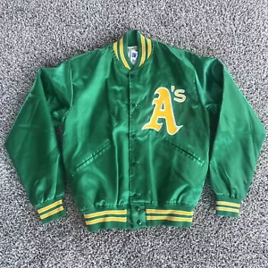 Vintage RARE 60s Felco Oakland Athletics A's Satin Jacket Size S Union Made USA - Picture 1 of 12