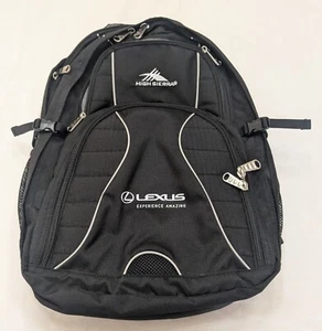 Lexus High Sierra Black Backpack Laptop Bag High Sierra Suspension Strap System - Bild 1 von 21