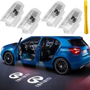 4PCS Car Door Lights Logo, Projector Lights for QX50/56/60/70/80, Q50/60/70, G25 - Picture 1 of 12
