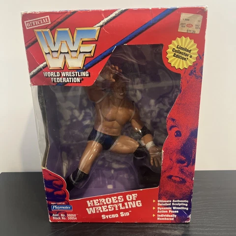 WWF 1997 Sycho Sid Heroes Of Wrestling Action Figure JAKKS Playmates WWE Cover