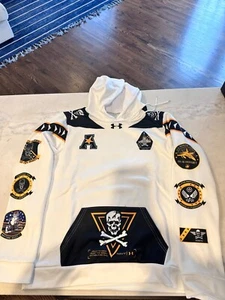 US Navy Jolly Roger hoodie - Picture 1 of 4