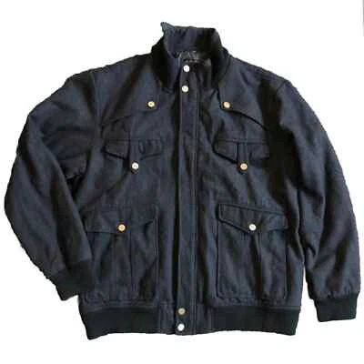 Vintage Y2K Coogi Black Heavy Winter Wool Jacket Coat 3X - Image 1 of 4