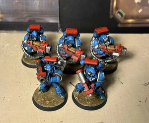 40k Space Marines Devastator Squad *painted* Ultramarines  - Picture 1 of 13