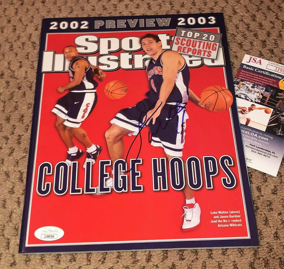 AUTÓGRAFO ILUSTRADO DEPORTIVO FIRMADO POR LUKE WALTON ARIZONA BALONCESTO JSA AUTO  Foto 1 de 1