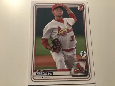 2020 BOWMAN 1st EDITION CARD ST LOUIS CARDINALS ZACK THOMPSON #BFE-6 - Image 1 of 2