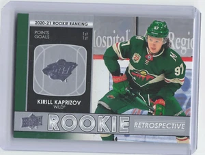 2021-22 Upper Deck Series 1 Kirill Kaprizov RR-1 Rookie Retrospective  - Picture 1 of 2