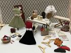 maison de poupée lot miniatures salle de couture échelle 1:12