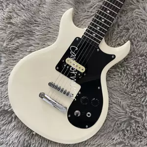 Joan Jett Melody Maker Classic White Electric Guitar Double Cutaway Chrome Part - Picture 1 of 7