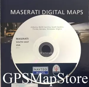 2004-2012 Maserati Quattroporte GPS Navigation CD South East U.S Map 2013 Update - Picture 1 of 2