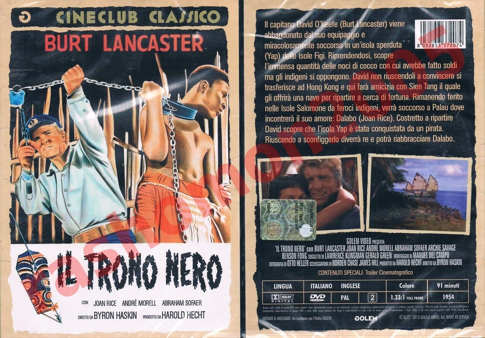 DVD HIS MAJESTY O'KEEFE Burt Lancaster Joan Rice Andre Morell Region 2 PAL NEW - Image 1 of 1