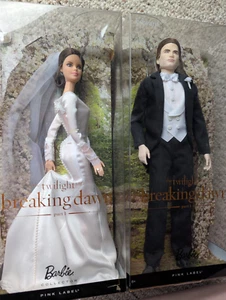 barbie pink label doll Edward and Bella wedding set - Picture 1 of 6