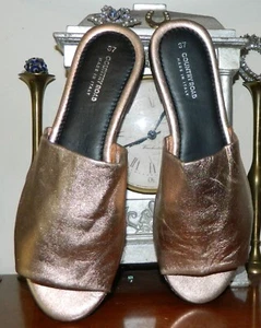 VINTAGE Country Road Rose Gold Resort Glam Italian Leather Shoes Size 37 - Bild 1 von 3