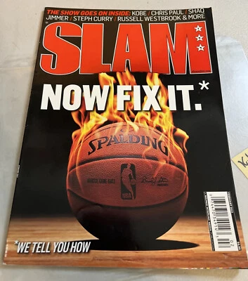 2012 FEBRUARY SLAM MAGAZINE NOW FIX IT Kobe Bryant Dunk Poster NBA LAKERS - Image 1 of 3