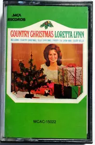 LORETTA LYNN Country Christmas cassette 1986 Blue Christmas Frosty Silver Bells - Imagen 1 de 4
