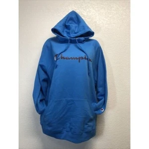 Felpa con cappuccio classica Powerblend Champion taglie forti nuova con etichette taglia 2X blu così morbida all'interno NUOVA - Foto 1 di 6