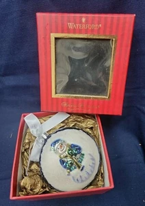 Baile de Navidad Waterford Snowman Holiday Heilooms edición limitada - Imagen 1 de 10