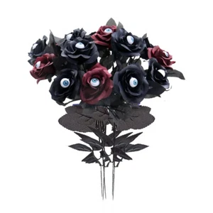 3-6pcs Halloween Eyeball Rose Flower Simitation Fake With Eye Home Garden Layout - Picture 1 of 26