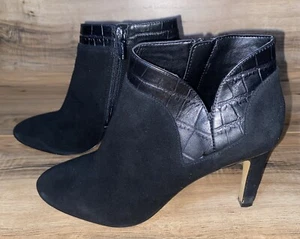 ❤️TALLA 7.5❤️ Botín Vince Camuto Larmana Cuero Cremallera Lateral Tacón - Imagen 1 de 9