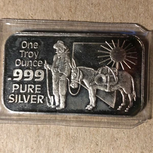 Barra de arte de plata Nevada The Silver State de 1 oz .999 - Imagen 1 de 2