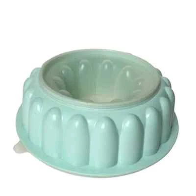 *NEW* VTG. TUPPERWARE JEL-RING 3 PIECE MOLD 6 CUPS GELATIN / DESSERT AQUAMARINE - Image 1 of 4