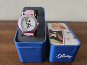 Orologio Vintage Disney Minnie Mouse Rosa Ragazze/Donne SII MC-0040. In latta originale. Nuovo? - Foto 1 di 14