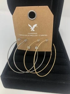 Juego de pendientes de aro AEO nuevo con etiquetas $12.95 - Imagen 1 de 3
