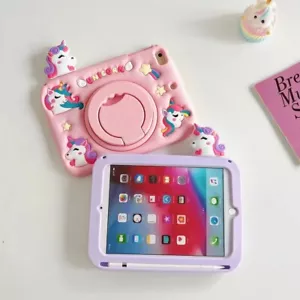 For Samsung Galaxy Tab A A7 A8 A9 A9+ S6Lite Unicorn Kids Shockproof Handle Case - Picture 1 of 12