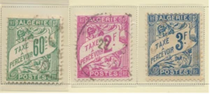 Algeria Stamps Scott #J8, J10 & J11, Used - Picture 1 of 1
