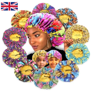 BONNET CAPS Hat Silk Satin Hair Care Protection Night Head - Adults & Kids | U.K - Picture 1 of 30