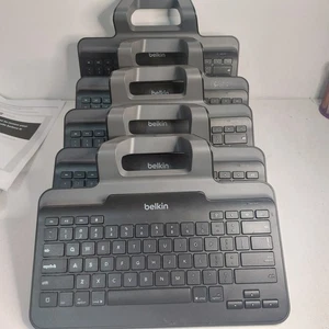 5 x Belkin Wired Tablet Keyboard with Stand for iPad - Lightning Connector - Picture 1 of 10