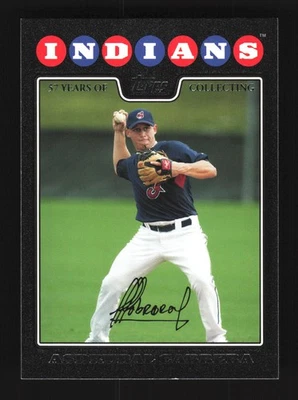 Asdrubal Cabrera Cleveland Indians Topps 2008 Black #617 SN /57 - Image 1 of 2