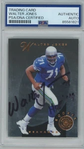 Walter Jones 1993 Pinnacle Seahawks RC Rookie PSA/DNA Signed Auto Autographed - Picture 1 of 1